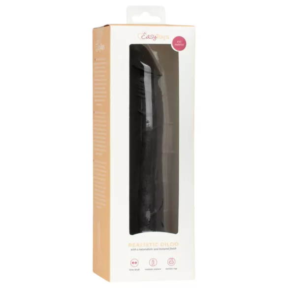 EasyToys - realitätsnaher Dildo - 17,5 cm (schwarz)