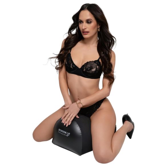Bedroom Fantasies - Aufblasbares Sexkissen mit Vibratorhalter (schwarz)