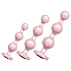 Rosy Gold - Analdildo-Set (roségold)