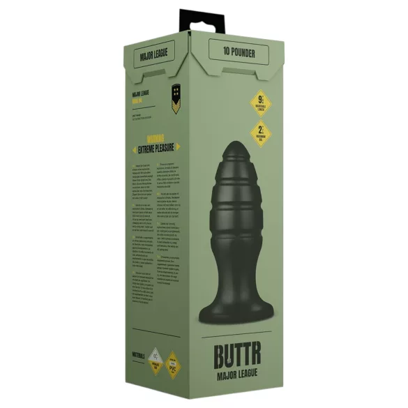 BUTTR Aftershock - riesiger Analplug (schwarz) - 23 cm