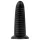 BUTTR Double Ribbed - riesiger gerippter Analplug (schwarz) - 26 cm
