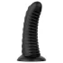 BUTTR Double Ribbed - riesiger gerippter Analplug (schwarz) - 26 cm