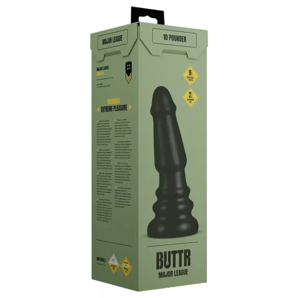BUTTR Tactical II - riesiger Anal Plug (schwarz) - 26 cm