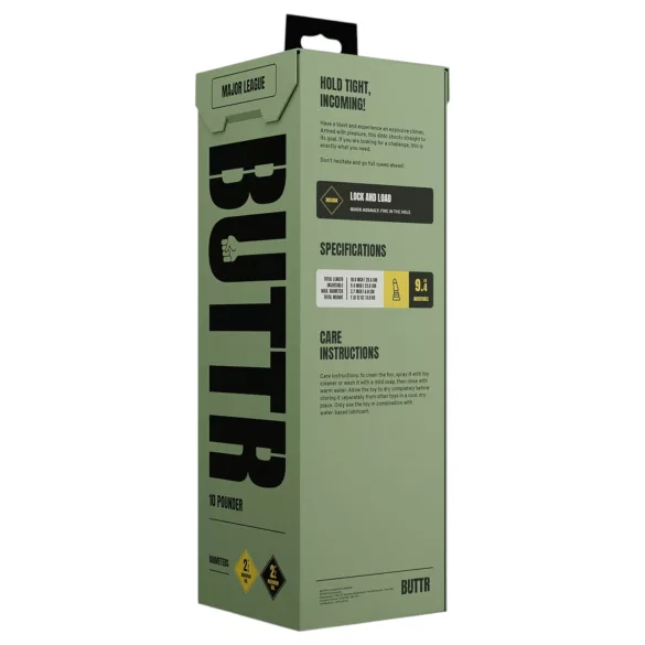 BUTTR Tactical II - riesiger Anal Plug (schwarz) - 26 cm