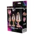Gleaming Love - Herz-Analplug-Set rosegold (3-teilig)