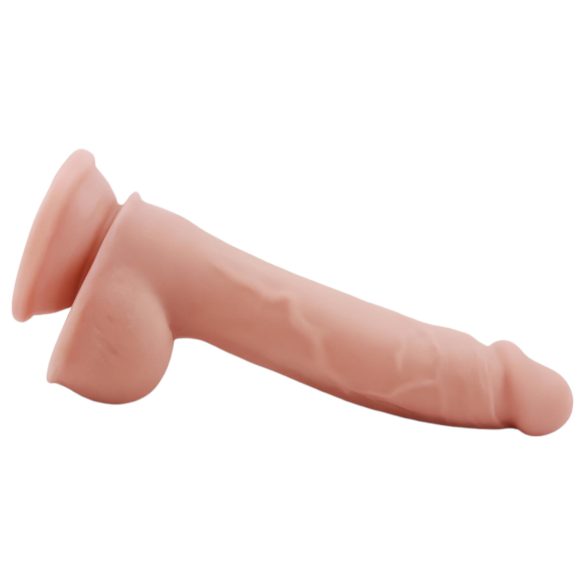 Mr. Dixx 7.6 - Saugnapf-Dildo mit Hoden - natur (19,5 cm)