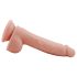 Mr. Dixx 7.6 - Saugnapf-Dildo mit Hoden - natur (19,5 cm)