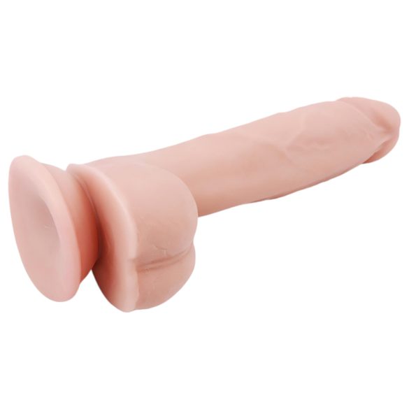 Mr. Dixx 7.6 - Saugnapf-Dildo mit Hoden - natur (19,5 cm)