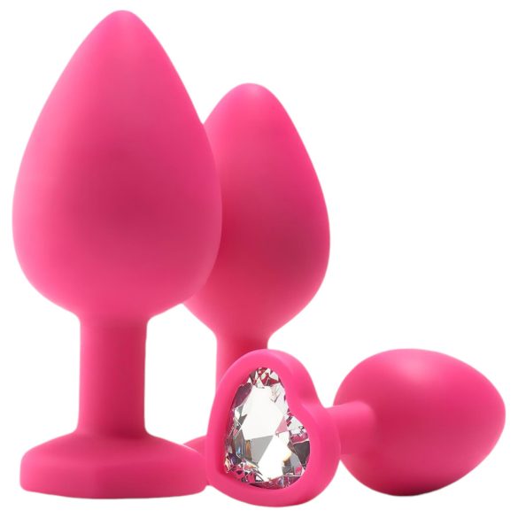 Flirts Anal-Trainingsset - Anal-Plug-Set (3 Stk.) - Pink