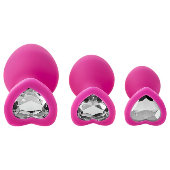 Flirts Anal-Trainingsset - Anal-Plug-Set (3 Stk.) - Pink