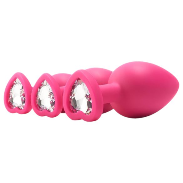 Flirts Anal-Trainingsset - Anal-Plug-Set (3 Stk.) - Pink