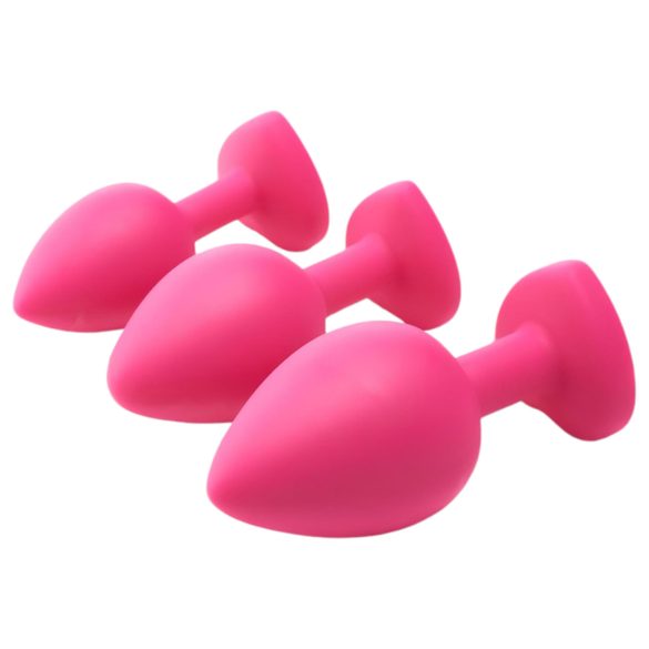 Flirts Anal-Trainingsset - Anal-Plug-Set (3 Stk.) - Pink