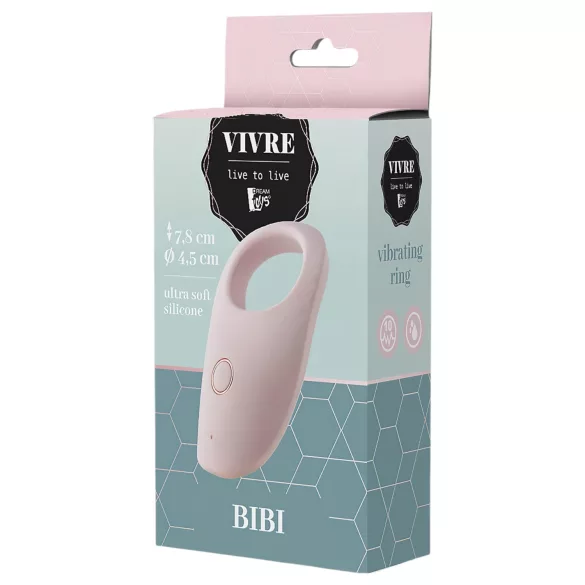 Vivre Bibi - Akku, vibrierender Penisring (Pink)