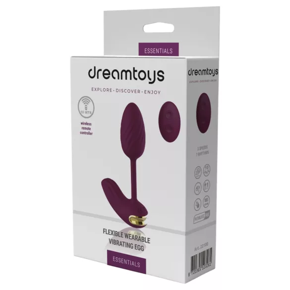 Dreamtoys Essentials - tragbares flexibles Vibro-Ei (lila)