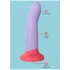 Dreamtoys Love Signal - zweifarbiges Silikon-Dildo groß (lila)