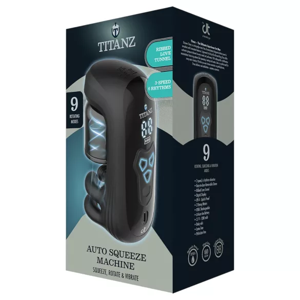 Titanz Auto Squeeze - automatischer Masturbator (schwarz)