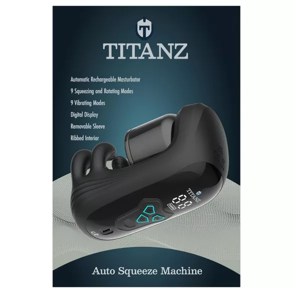 Titanz Auto Squeeze - automatischer Masturbator (schwarz)