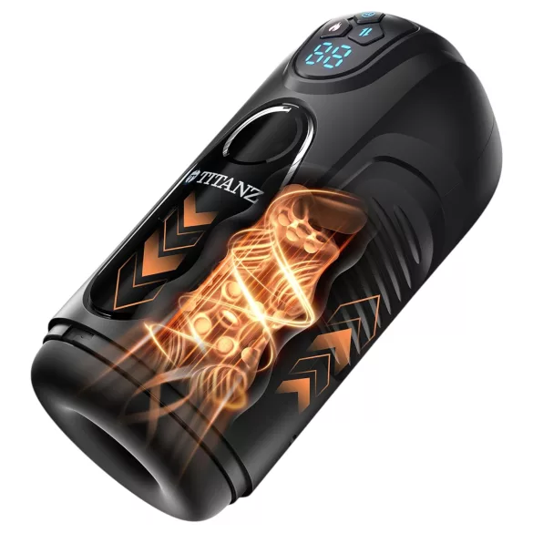 Titanz Ultimate Heat & Thrusting - Automatischer Masturbator (schwarz)
