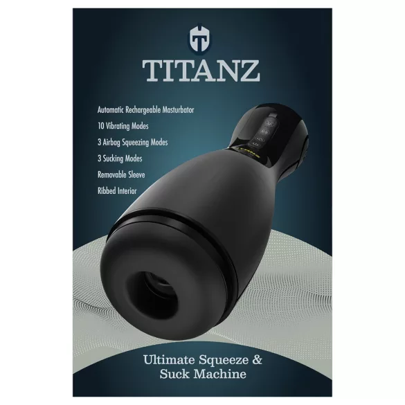 Titanz Ultimate Squeeze & Suck - automatische Masturbator (schwarz)