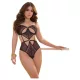 Zôf Ruby - Spitzen-Body mit Cut-outs und verstellbaren Trägern (schwarz)