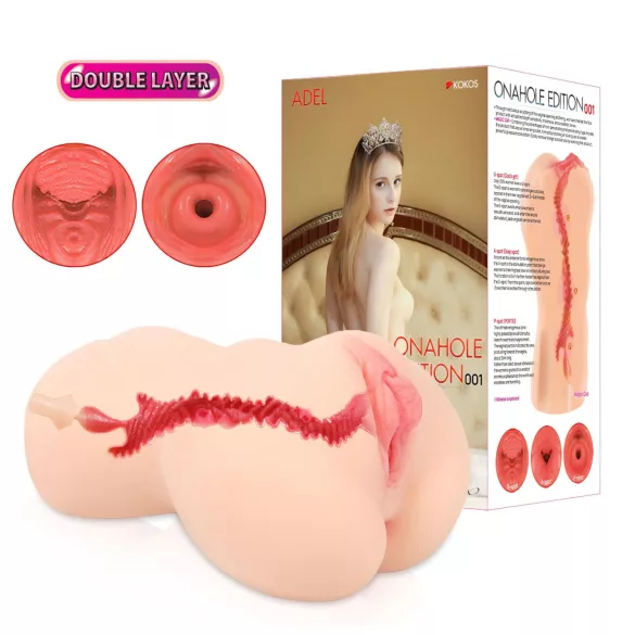 Kokos Onahole 001 XL - lebensechter Masturbator in Vaginenform (naturfarben)