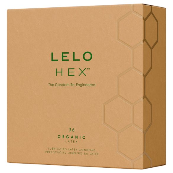 LELO Hex Organic - potenzsteigerndes Kondom (36 Stück)