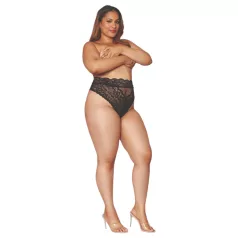 Dreamgirls - Hohe Taille, Spitzen-Slip (schwarz)