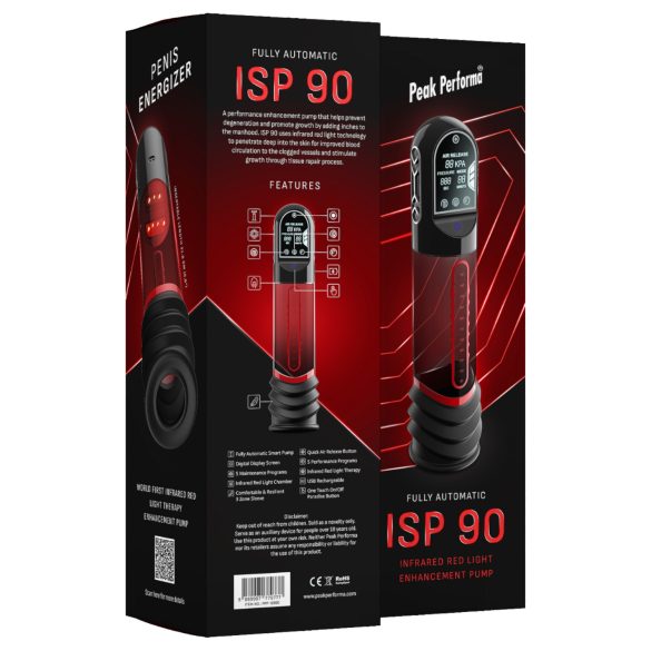 Peak Performa - Infrarot-LED Automatische Penispumpe (transparent)