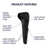 Satisfyer Men Wand - Akku, wasserdichter Masturbator (schwarz)