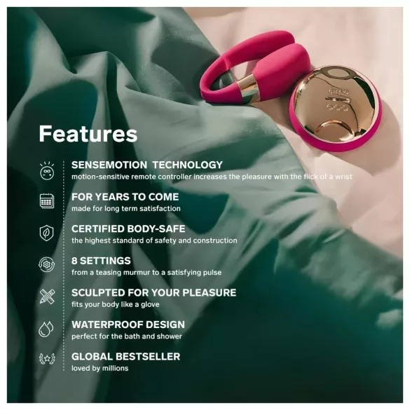 LELO Tiani 3 - Silikonpaarvibrator (lila)