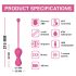 Magic Motion Kegel Master - Intelligentes Liebeskugel-Duo (Pink)