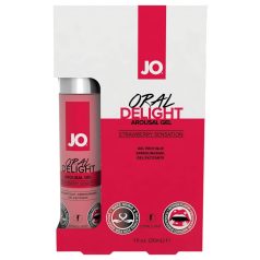   System JO Oral Delight - kühlender, essbarer Gleitgel - Erdbeere (30ml)