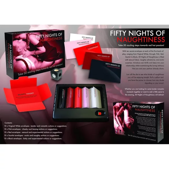 FIFTY NIGHTS OF NAUGHTINESS - erotisches Gesellschaftsspiel (auf Englisch)