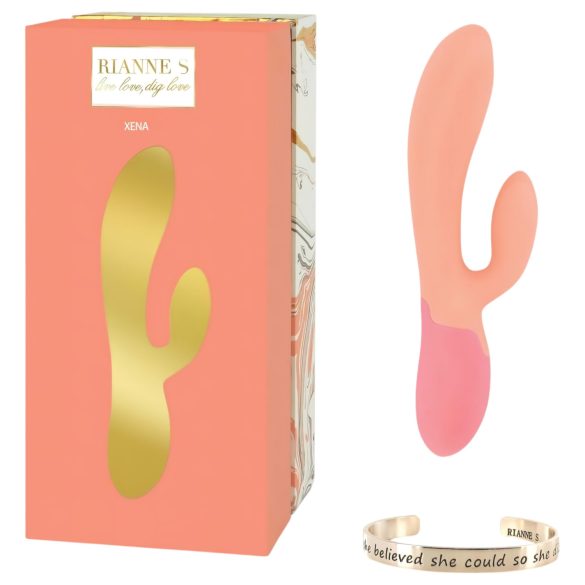 Rianne Essential Xena - Wiederaufladbarer, wärmender Vibrator (Pfirsich-Koralle)
