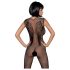 Obsessive N112 - Netz-Overall mit Engelsflügeln - Schwarz (S-L)