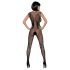 Obsessive N112 - Netz-Overall mit Engelsflügeln - Schwarz (S-L)