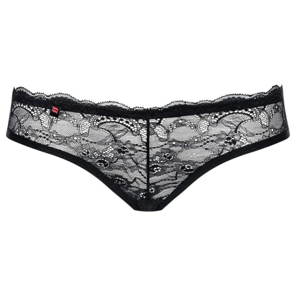 Obsessive Frivolla - pikante schwarze Damen-Spitzenpanty