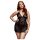 BACI Plus Size - Halsband-Spitzenbabydoll - Schwarz (XL-XXL)