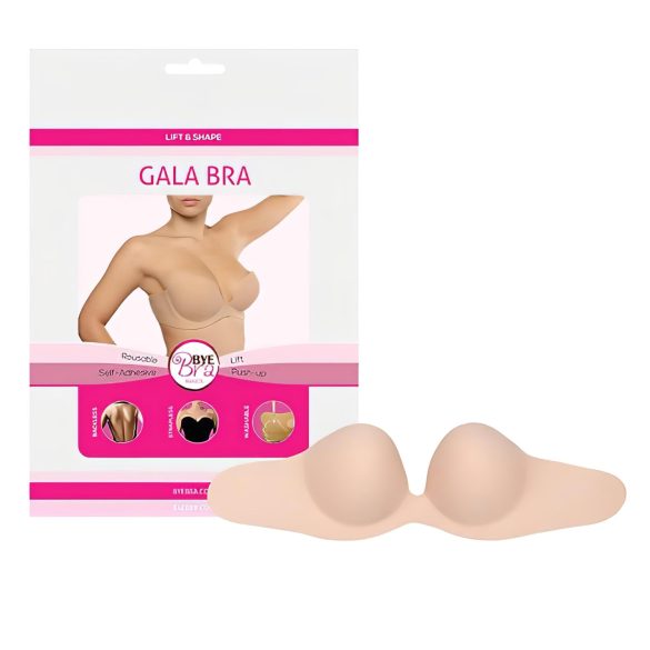 Bye Bra Gala B - unsichtbarer Push-up-BH (nude)