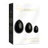 La Gemmes Yoni - Geishakugel-Set - Schwarzer Obsidian (3 Stück)