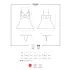 Obsessive 810-BAB-2 - Spitzen Babydoll und String (weiß) - L/XL