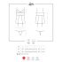 Obsessive Lovica - Spitzen-Oberteil mit Strapshalter und String (rot)