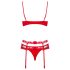 Obsessive Heartina - Dessous-Set (Rot)