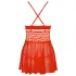 Obsessive 838-BAB-3 - pikante Spitzen-Babydoll und String (rot) - XXL