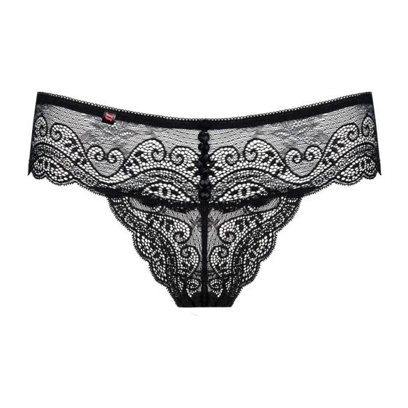 Obsessive Miamor - Edelstein-Spitzenstring für Damen (schwarz)