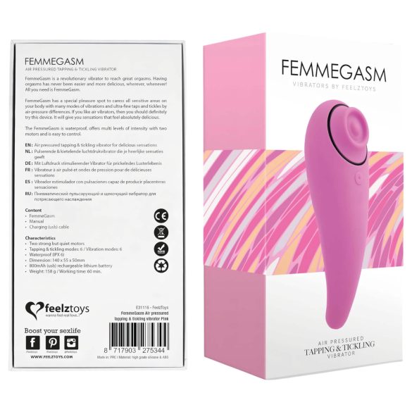 FEELZTOYS Femmegasm - Akku 2in1 Klitoris Vibrator (pink)