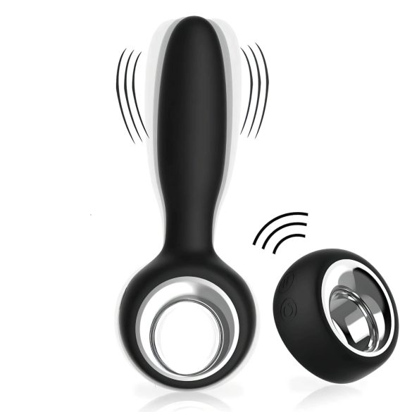 Aixiasia Dylon-Remote - Akku-Radio Analdildo (Schwarz)