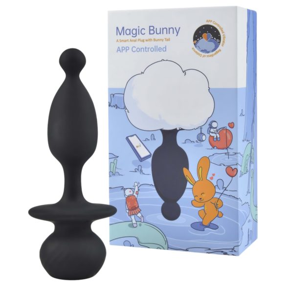 Magic Motion Bunny - smarter Anal-Vibrator mit Kaninchenschwanz (weiß)