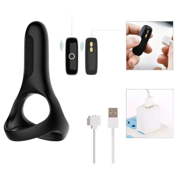 Magic Motion Rise - Intelligenter Vibrationspenisring (schwarz)