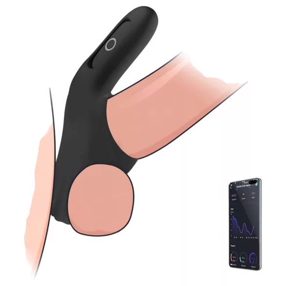 Magic Motion Rise - Intelligenter Vibrationspenisring (schwarz)